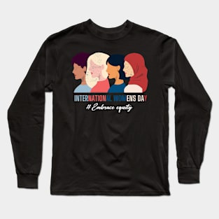 Embrace Equity  Day 2024 For Women Long Sleeve T-Shirt